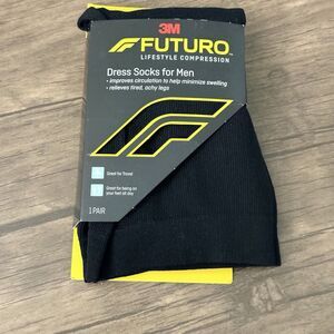 3M Futuro Lifestyle Compression Dress Socks For Men | Brand New